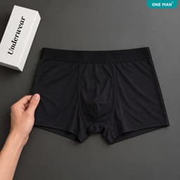 Quần Boxer Nam Thun Lạnh Co Giãn 4 Chiều Mềm Mại Thoáng Khí Dáng Đùi Ôm Vừa Vặn Cho Ngày Năng Động Tự Tin 5Q000B 3