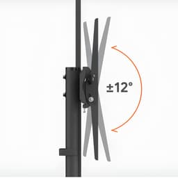 Giá Treo Tivi Di Động HyperWork Core Stand TVC01 - Hỗ Trợ Màn Hình 37-75 Inch, Tải Trọng 50kg, Có Bánh Xe & Kệ Đựng Đồ 5