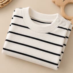 [Mở Bán](5-15kg) Body Chip Kẻ | Tăm Đũa Cotton 100% | Mát Mẻ, Thấm Hút | Đáng Yêu Cho Bé Trai/Bé Gái 4