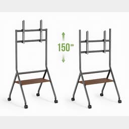 Giá Treo Tivi Di Động HyperWork TVC03 - Tải Trọng 80kg, Hỗ Trợ Màn 37-86 Inch, Kệ Gỗ Sang Trọng, Chống Rung Lắc 7