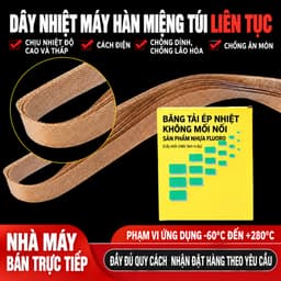 (10 dây) Dây vải chịu nhiệt của máy hàn miệng túi liên tục FR900,FR900M,DBF900,SF150,FRM980,FRD1000 1