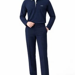 Áo Polo Nam Dài Tay Phối Viền Cổ Thời Trang Công Sở Cao Cấp Chất Vải Co Giãn Thấm Hút Mồ Hôi DGC - WAPBF194M 4