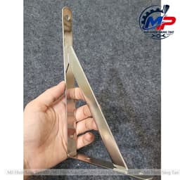 Cặp Ke Vuông Inox, Giá Đỡ Chịu Lực Cho Kệ Gắn Tường Kèm Vít Và Tắc Kê PGT-03 8