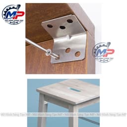 Ke Góc Vuông Inox Lắp Ráp Đồ Gỗ, Pát Ke Góc Chữ L, Ke Liên Kết Bàn Ghế Tủ Kệ, Nhiều Kích Thước KEGOC-03 2