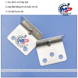 Ke Góc Vuông Inox Lắp Ráp Đồ Gỗ, Pát Ke Góc Chữ L, Ke Liên Kết Bàn Ghế Tủ Kệ, Nhiều Kích Thước KEGOC-03 4