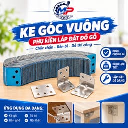 Ke Góc Vuông Inox Lắp Ráp Đồ Gỗ, Pát Ke Góc Chữ L, Ke Liên Kết Bàn Ghế Tủ Kệ, Nhiều Kích Thước KEGOC-03 1