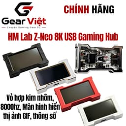 Hub USB 8K Gaming HM Lab-Màn Hình IPS Hiển Thị Thông Số & GIF - Vỏ Nhôm CNC Nguyên Khối - Hỗ Trợ 8000Hz (HMHUB) 1