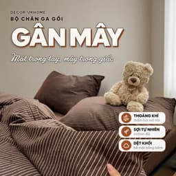 Bộ chăn ga gối cotton đũi gân chất liệu mới họa tiết kẻ sọc caro hiện đại chất liệu thoáng mát mền mại 1