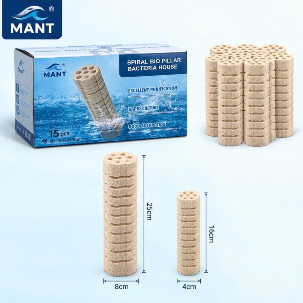 (1 Thùng) Sứ Lọc Củ Sen, Sứ Xoắn MANT, MBIO, Mavrakis V1,V2,V3, Vật Liệu Lọc Cao Cấp (4x16cm-8x25cm)