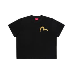 Áo Thun Boxy Potikis Signature In Kim Tuyến Unisex Cotton Dày Dặn Full Tem Mác - Potikis Never 7