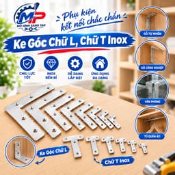 Combo 10 Ke Góc Chữ L Chữ T, Ke Góc Dẹp, Ke Góc Cửa KEGOC-05 1