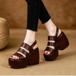  SANDAL CG ĐẾ LÕM 3 QUAI 10CM XỊN SÒ 8