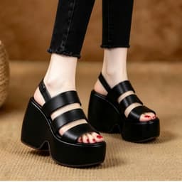  SANDAL CG ĐẾ LÕM 3 QUAI 10CM XỊN SÒ 4