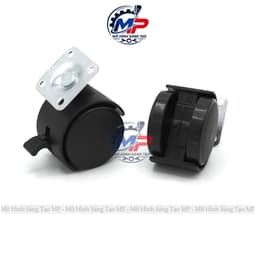 Bộ 4 Bánh Xe Nhựa Có Khóa Bánh Bass Xoay BX-01 3