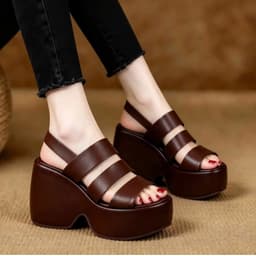  SANDAL CG ĐẾ LÕM 3 QUAI 10CM XỊN SÒ 9