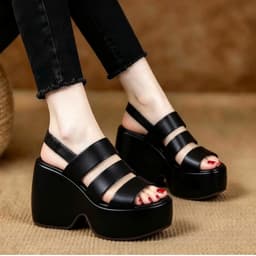  SANDAL CG ĐẾ LÕM 3 QUAI 10CM XỊN SÒ 6