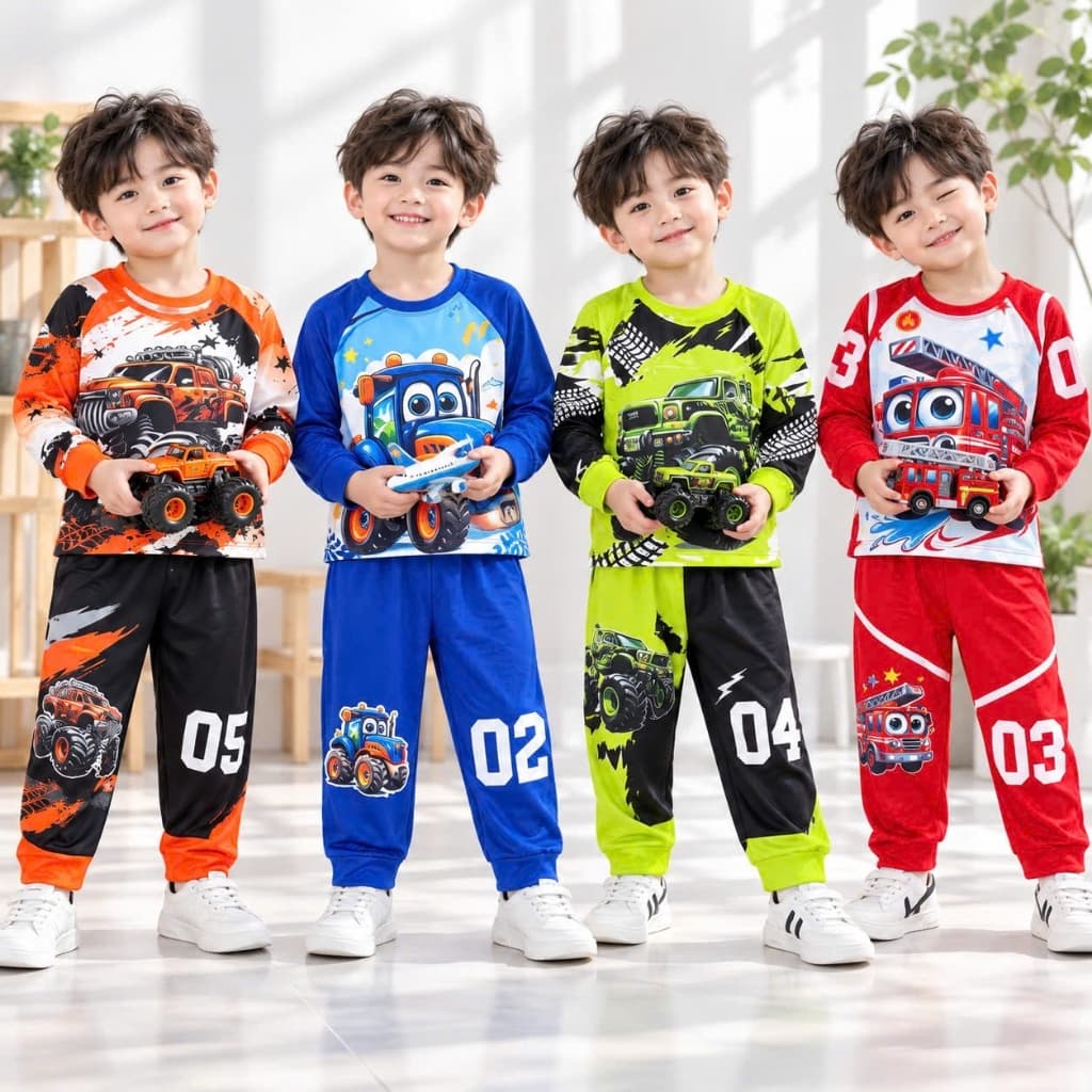 (Hàng loại đẹp)Sét đồ kiểu bé trai, đồ tay dài bé trai đẹp chất cotton lạnh in rất đẹp 17-25 kg mềm mát