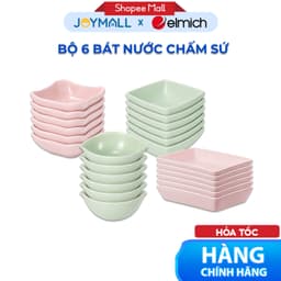 Bộ 6 Bát Nước Chấm Sứ Elmich EL4094 EL4095 EL4096 EL4097, Chất Liệu Cao Cấp - Hàng Chính Hãng - JoyMall 1