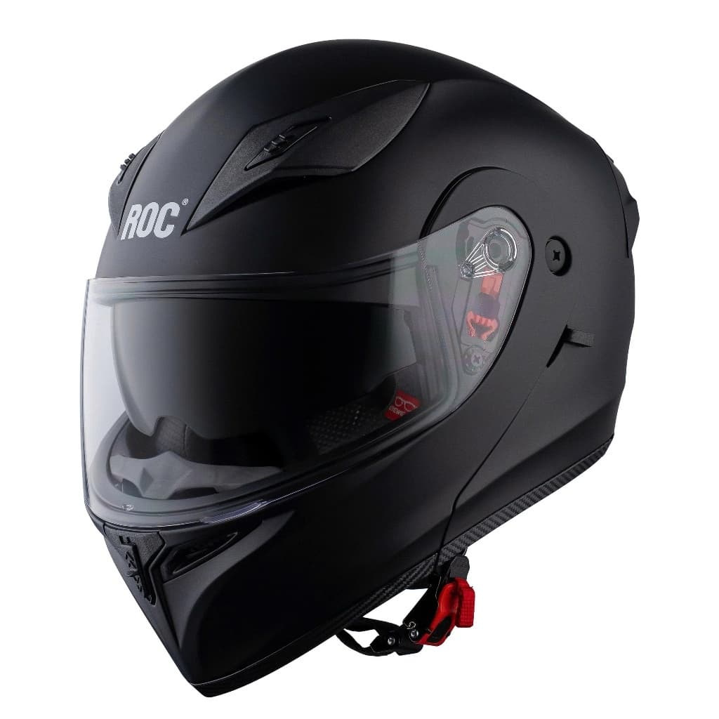 Mũ Bảo Hiểm Fullface Roc R04 Lật Hàm 2 Lớp Kính, Đạt Chuẩn Đi Moto Xe Máy , Chính Hãng Nhà Sản Xuất