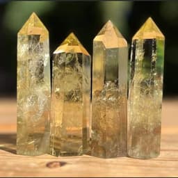 Trụ Tinh Thể Thạch Anh Vàng - Đá Phong Thủy Thiên Nhiên Giàu Năng Lượng, Thiền Định, Tarot (7~9 cm) 2