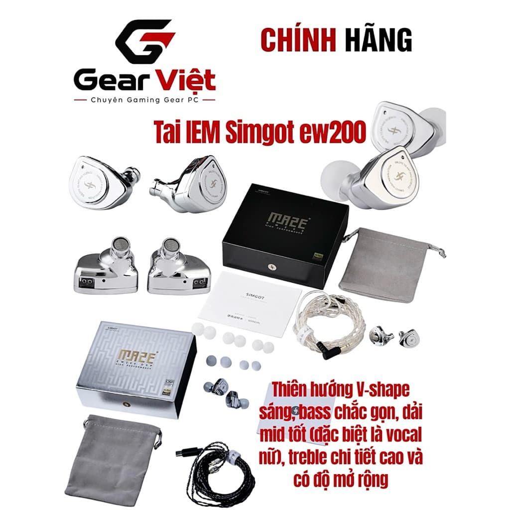 Tai nghe IEM Simgot Maze EW200 For Game FPS - GEAR VIỆT