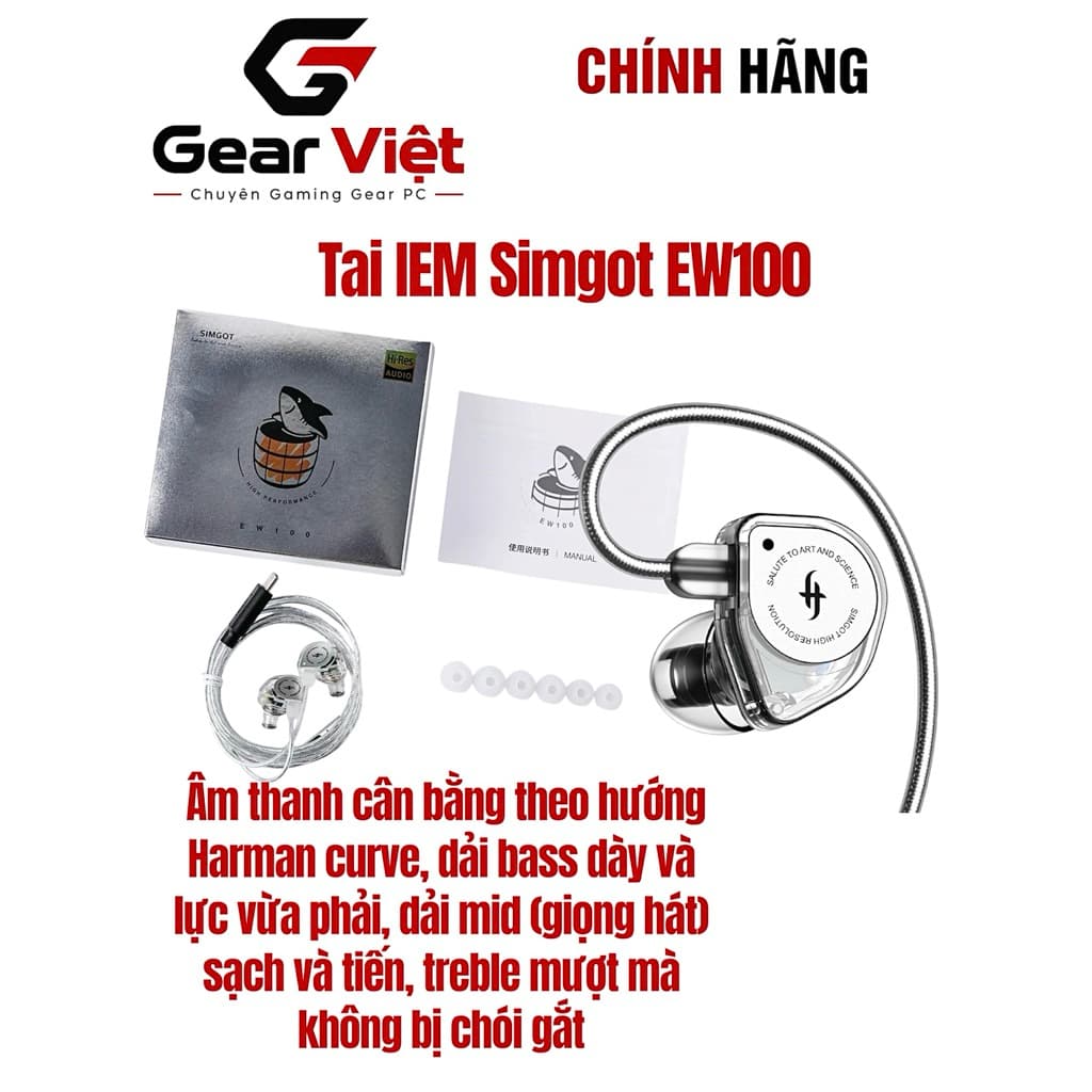 Tai Nghe In Ear SIMGOT EW100P - Chuyên Game FPS