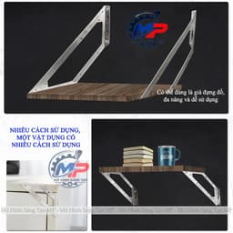 Combo 5/10 Bát Ke Góc Vuông INOX Cao Cấp 90 Độ Đa Năng Tặng Kèm Vít, Ke Góc Chữ L Gia Cố Nội Thất KeGoc-07 9