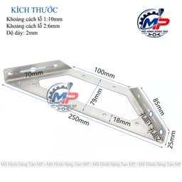 Combo 5/10 Bát Ke Góc Vuông INOX Cao Cấp 90 Độ Đa Năng Tặng Kèm Vít, Ke Góc Chữ L Gia Cố Nội Thất KeGoc-07 4