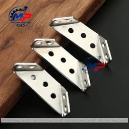 Combo 5/10 Bát Ke Góc Vuông INOX Cao Cấp 90 Độ Đa Năng Tặng Kèm Vít, Ke Góc Chữ L Gia Cố Nội Thất KeGoc-07 5