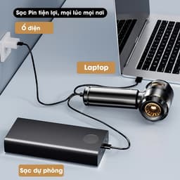 Máy Hút Bụi Cầm Tay Mini 4in1 MA-501/HL-121 và Máy thổi hút bụi 2in1 cầm tay 6631 dùng pin cell/ Pin 15 cell. LMS 7