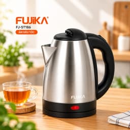 [CHÍNH HÃNG] Ấm Siêu Tốc Fujika FJ-ST186 1.8 Lít, Bình Đun Nước Inox, Tự Ngắt Khi Sôi, Đế Xoay 360 Độ 2