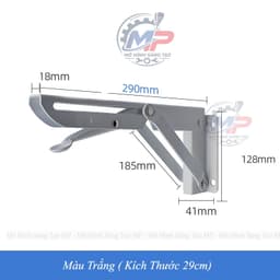 1 Bộ (2 Cái) Giá Đỡ Bàn Gập Gọn, Bản Lề Gập Gọn Thông Minh, Ke Gấp Gọn PGT-12 5