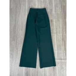 [ Hiền BigSize] Quần Tây Dài Nữ Ống Suông Cạp Cao Xếp Li,Phong Cách Hàn Quốc Màu Xanh Đậm Tôn Dáng 4