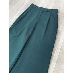 [ Hiền BigSize] Quần Tây Dài Nữ Ống Suông Cạp Cao Xếp Li,Phong Cách Hàn Quốc Màu Xanh Đậm Tôn Dáng 5