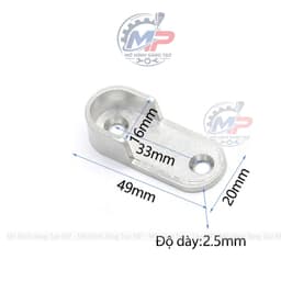 Bát Đỡ Thanh Treo Quần Áo Hợp Kim Nhôm Bas-01 5