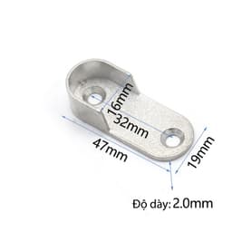 Bát Đỡ Thanh Treo Quần Áo Hợp Kim Nhôm Bas-01 4