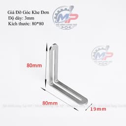 Giá Đỡ Chữ L Có Rãnh Đơn 55mm, Giá Đỡ Góc Tường, Góc Nẹp Khớp 90 Độ KEGOC-08 7