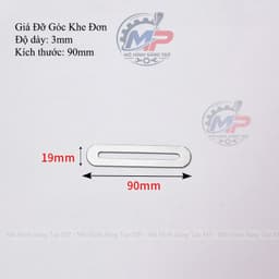 Giá Đỡ Chữ L Có Rãnh Đơn 55mm, Giá Đỡ Góc Tường, Góc Nẹp Khớp 90 Độ KEGOC-08 8