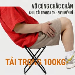 Ghế Đẩu Mini Xếp Gọn Túi Xách 28x23x25cm và GH23. LMS 6