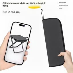 Ghế Đẩu Mini Xếp Gọn Túi Xách 28x23x25cm và GH23. LMS 9