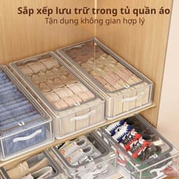Hộp Đựng Giày Gấp Gọn Khung Thép 15x30x60cm và Kệ Giày Chữ X 5 Tầng. LMS 2