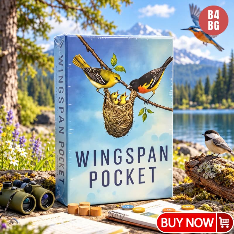 Wingspan Pocket Board Game Stonemaier – Trò Chơi Thẻ Bài Chiến Thuật Chủ Đề Các Loài Chim 1–5 Người, Bản Standalone B4BG
