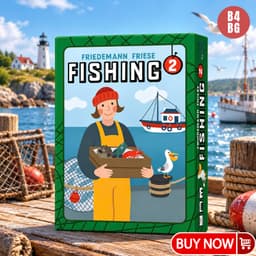 Fishing 2 Board Game Friedemann Friese  – Game Thẻ Bài Trick-Taking Chiến Thuật Câu Cá 3–5 Người, Bản Standalone B4BG 1