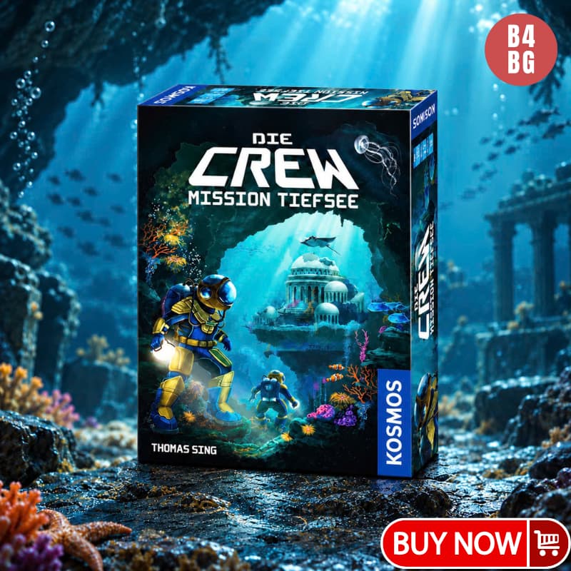 The Crew Mission Deep Sea Board Game KOSMOS – Game Thẻ Bài Hợp Tác Chiến Thuật 2–5 Người, Khám Phá Biển Sâu B4BG