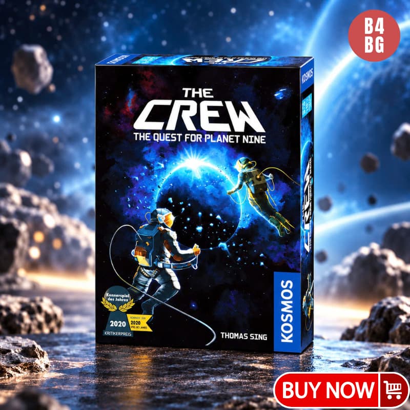 The Crew The Quest for Planet Nine Board Game KOSMOS – Phiên Bản Tiếng Anh 2–5 Người, 50 Nhiệm Vụ Vũ Trụ