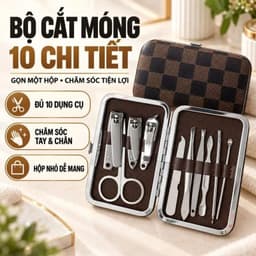 Bộ bấm làm móng tay chân 10 món, LMS 1