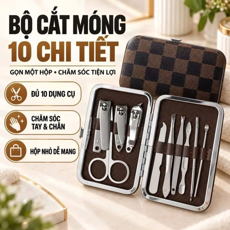 Bộ bấm làm móng tay chân 10 món, LMS