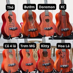 Đàn Ukulele Concert / Tenor Vinaguitar VU42 Giá Rẻ Mahogany Nhiều Thiết Kế Đẹp 1