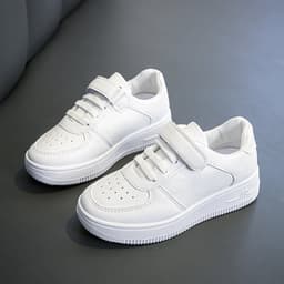 Giày thể thao trẻ em ALH màu trắng cho bé trai bé gái Giày sneaker quai dán [G-0011] 1