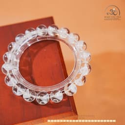 Ngọc Đan Tâm - Vòng Tay Thạch Anh Ưu Linh Trắng 10mm - Mệnh Kim & Mệnh Thủy 4